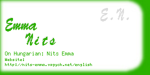 emma nits business card